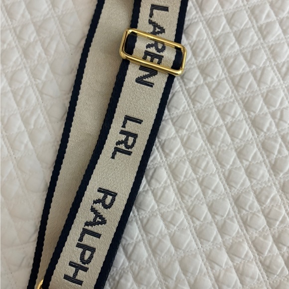 Ralph Lauren Khaki Shoulder Bag with Logo Strap - Picture 3 of 5